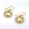 Roman Glass and 14K Gold Earrings